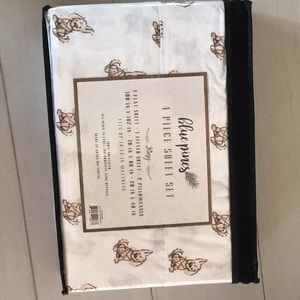 King sheet set, Christmas